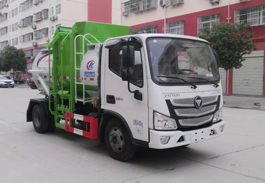 福田歐馬可餐廚垃圾車(chē)（圓罐）圖片