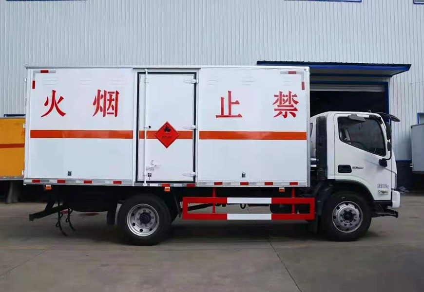 國六福田歐馬可5.15米易燃?xì)怏w廂式運輸車